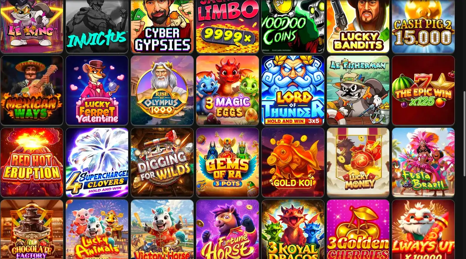 Джекпот слот на экране Magnet casino